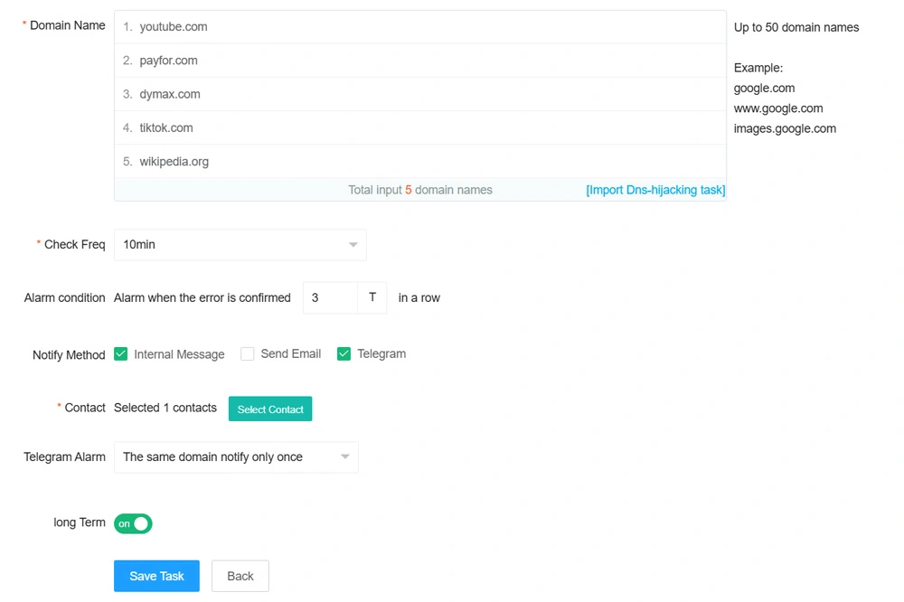 GFW DNS Poisoning Monitoring